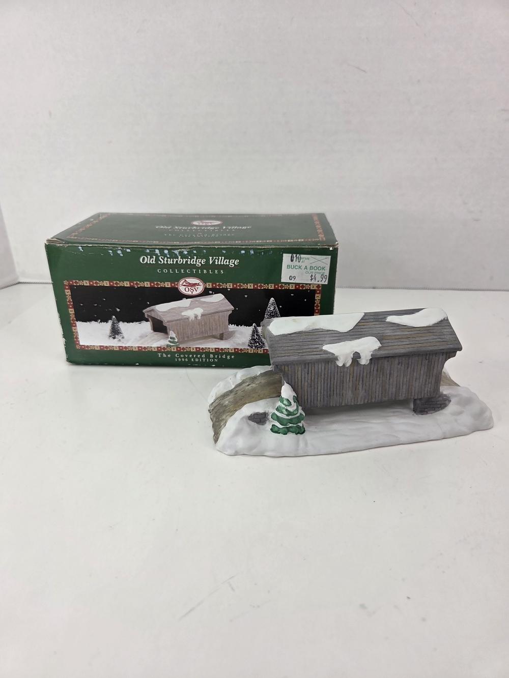 Old Sturbridge Village Collectibles Covered Bridge Porcelain In Box